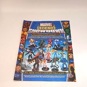 Vintage Print Ad Marvel Legends Showdown Original color Ad